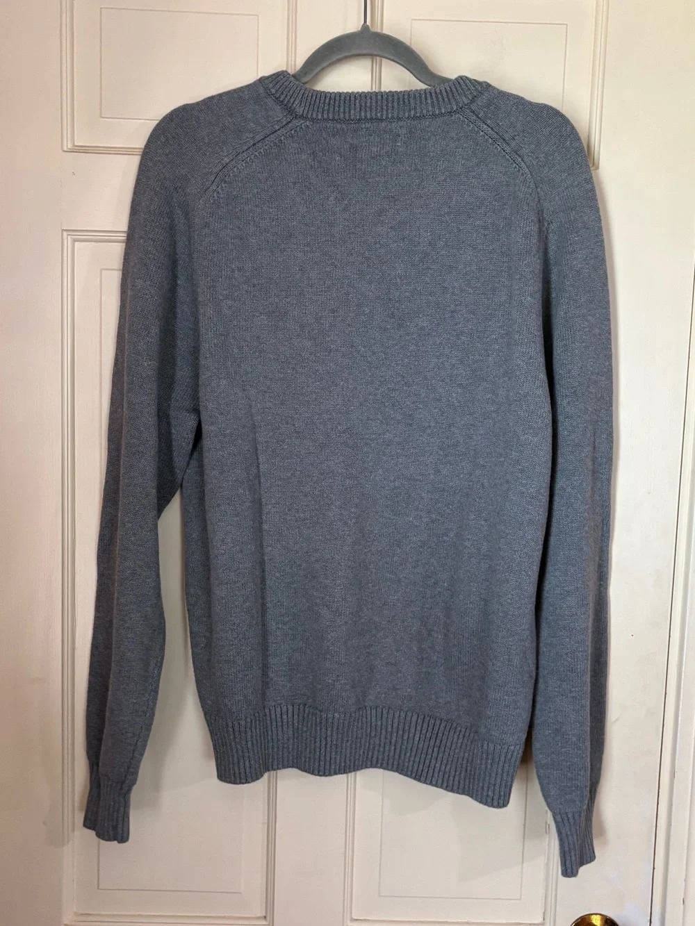 J Crew Sweater Mens X-Large Gray Heritage Cotton Crewneck Pullover Classic